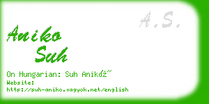 aniko suh business card
